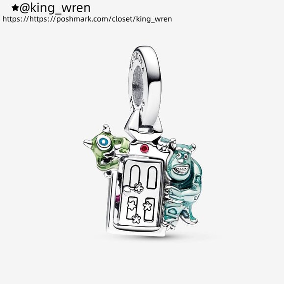Pandora Disney Pixar Monsters, Inc. Door Dangle Charm - Picture 1 of 5